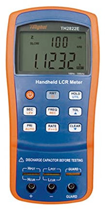 Tester multimetro Th2822e Portatile LCR Tester di resistenza digitale desktop del misuratore 0,1% di precisione della frequenza del segnale di prova 100Hz 120Hz 1KHz 10KHz 10 0kHz Sicuro e affidabile