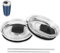 KXVXXV 2 tapas de repuesto para vasos térmicos de viaje de 20 oz con cierre magnético con 2 pajitas, tapa de repuesto transparente para bola baja de 10 oz