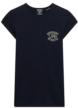 Superdry Damen Athletic Essential T-Shirt mit Noppenstruktur
