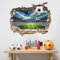 Calcio Sticker Parete, Adesivo Murale Decorazioni da Calcio, Tatuaggio Murale di Calcio 3D, Adesivo da Parete 3D Football Arena per Camera da Letto della Ragazzo Soggiorno Camera Bambini