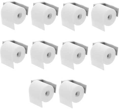 Hohopeti Miniature Paper Roll Holder Set of 10 Realistic Dollhouse Accessories for Bathroom Toilet Mini Furniture and Toys