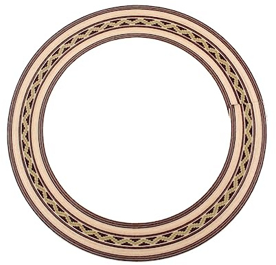 Gitarren für Gxb05 Schalllochrosette Akustikgitarre | Braun, Dekorativ und Leicht zu Reißen, 1 Stück, Zubehör für Klassische Gitarren