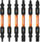 Hakkin 6 Stück Doppelend Schraubendreher Bit Set S2 Stahl Torx 75mm Bits Set Lang Roberston Vierkant Stern Bit 1/4 Spezial Bitsatz für Akkuschrauber PH2 PH1 SL6 SL4 SQ1 SQ2 T15 T20 T20 T25 H4 H6