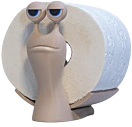 Fenayuu Schnecken Toilettenpapierhalter, 3D Gedruckter Schnecken-Toilettenpapierhalter Im Stehen, Aufbewahrung Von Seidenpapierrollen Für Duschräume Als Badezimmerregal Raumdekoration