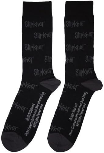 Rock Off officially licensed products Slipknot All Over Print Logos Ankle Socks One Size