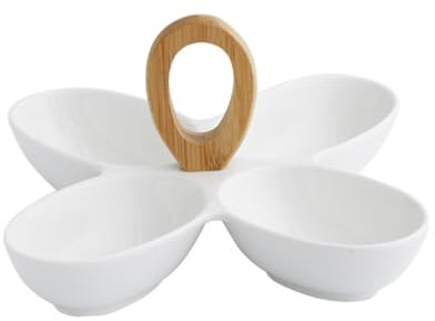 JECOMPRIS Plateau à Fruits Céramique Assiette à Snacks Multifonctionnelle pour Maison Plateau Décoratif pour Fruits Secs Desserte Élégant