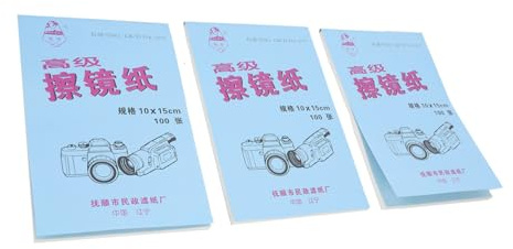 MERRYHAPY 300blätter Linsenreinigungspapier Für Mikroskope Tissue Spezial-Papier Zum Reinigen Von Objektiven Sicher