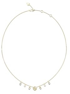 GUESS Halskette Jaipur Splendor 16-18 Crystals & 4G Necklace Yellow Gold goldfarben
