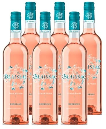 Blaissac - Vin Rosé - AOP Bordeaux - Lot de 6 bouteilles x75cl