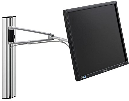 Novus Dahle Monitorhalterung, Metall, Silber, 10 x 40 x 9 cm