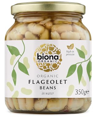 Biona Organic Flageolet Beans 350g (Pack of 6)