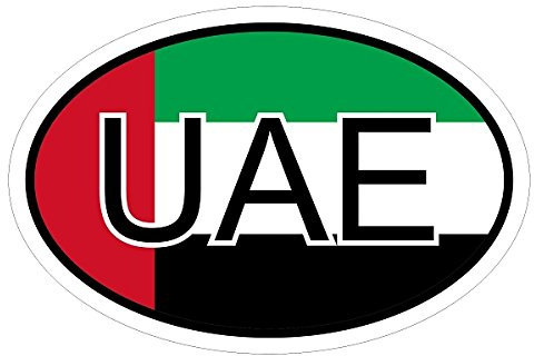 Kiwistar - Autoaufkleber - 10x6,6 cm - außen klebendKiwistar Autoaufkleber - Vereinigte Arabische Emirate UAE Auto, Laptop, Fahrrad, LKW, Motorrad Mehrfarbig Autoaufkleber Aufkleber KFZ Flagge Fahne