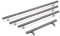 GTV Solid Metal Chrome Colour T Bar Kitchen Door Handles (320mm Hole centres)