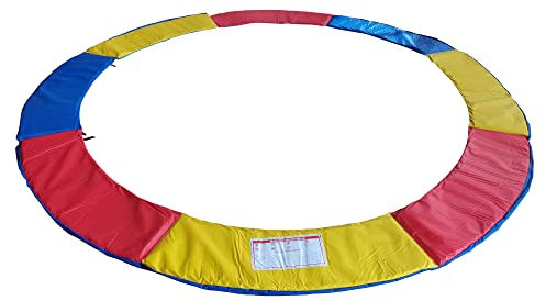 Greenbay Trampolinschutz, Abdeckung, für Trampolin mit 1,8 m, 2,4 m, 3 m, 3,7 m, 4 m, 4,2 m Durchmesser, Trois Couleurs