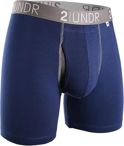 2UNDR Swing Shift 6 Boxer Brief | 1-Pack | Medium | Navy/Grey
