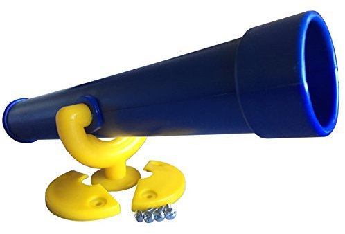 Teleskop Fernrohr für Spieltürme, (blau/gelb)