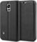 BEZ Hülle für Samsung Galaxy S5 Hülle, Handyhülle Kompatibel für Samsung Galaxy S5 / S5 NEO Tasche, aus Klappetui mit Kreditkartenhaltern, Ständer, Magnetverschluss - Schwarz
