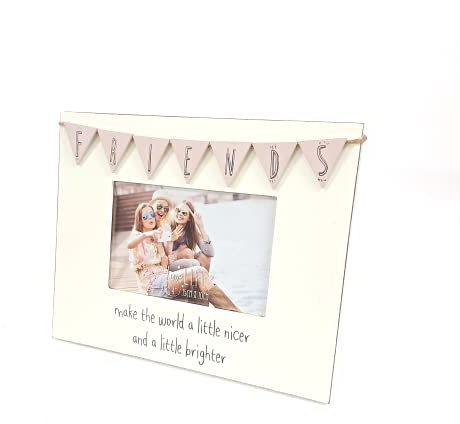Vintage Wooden Bunting Style Friends Photo Frame Gift