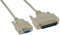 AYA DB9 (9 Broches) Femelle vers DB25 (25 Broches) mâle câble Null Modem Série 6Ft Beige