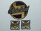 cut-it folientechnik & design MG637 / Old School Aufkleber Set 10x9cm + 4,5x4,5cm Cross Kreuz Eisern Oldschool Rost Rust Rat Rod Ratte Hotrod