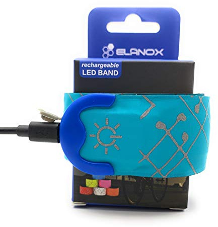 ELANOX LED Armband Leuchtband für Sport Outdoor Reflektorband Sicherheitslicht Slap Band für Fahrradfahren Joggen Kinderwagen