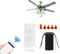 Wifi Ventilatore Lampada Telecomando Kit,Wireless Ricevitore e Trasmettitore con 3 Velocità e 4 Timer,Supporto Smart Life APP, Alexa e Google Home