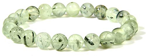 Stein Armband,Naturstein Armreif 7 Chakra Natürlichen Grün Klar Onyx Perlen Armband Yoga Energie Charme Armbänder Schmuck Für Anxity Männer Mädchen