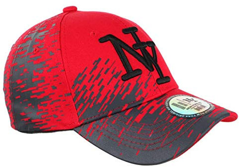 Hip Hop Honour Kinderkappe, Rot und Grau, City Baseball, modisch, Noryk, 7 bis 11 Jahre – Jungen, rot, Einheitsgröße