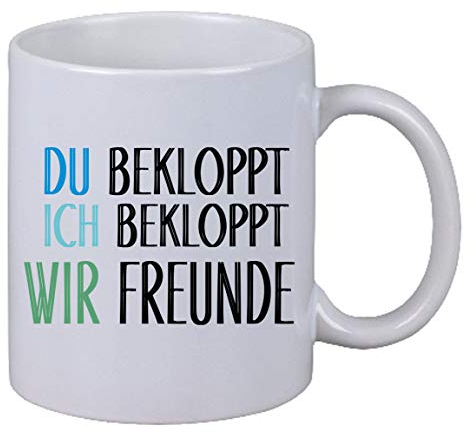 Kaffee Tasse Du, Ich Bekloppt Wir Freunde Geburtstag Weihnachten Geschenk
