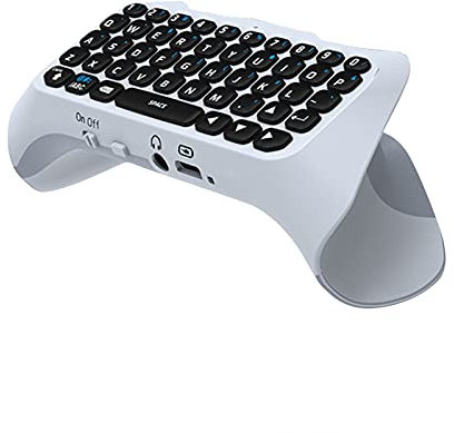 NXACETN Controller Bluetooth Keyboard, Ergonomic Built Controller Gamepad Wireless Keyboard for Ps5 White One Size