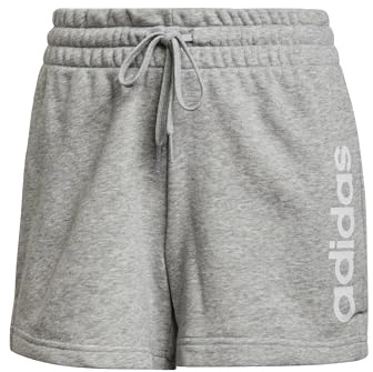 Adidas Damen Shorts Essentials Linear-Shorts, Französisches Frottee, Übergröße