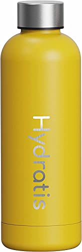HYDRATIS - Thermosflasche aus Edelstahl, 500 ml – Flasche wiederverwendbar, wasserdicht, langlebig und Design – 24 Stunden Frische, 12 Stunden Wärme der Getränke – Schraubverschluss – ohne