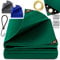 KESSER® Lona prémium con Ojales 500x800 cm + Ganchos Sujetadores, 650 g/m² PVC Impermeable y Resistente a la Rotura, Lona de Universal para Camiones, Piscinas, Muebles de jardín de Madera, 40m²