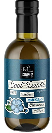 Rösslerhof Leinöl aus Oberschwaben, BIOLAND, gekühlt, 250ml (12er Pack)