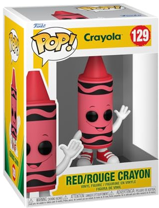 Funko POP! Vinyl: Crayola - Red Crayon - Figurine | Offizielles Ad Icons Merch - Vinyl Sammelfigur als Regal Deko - Geschenkidee zum Geburtstag für Fans und Sammler