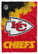 Kansas City Chiefs NFL Flanell Decke Kuscheldecke Fleecedecke Steppdecke Velourdecke ** Throw Corner ** in 150 x 200 cm