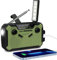 J-369 Wind Up Radio, Survival Equipment, AM/FM Portable Radio, Battery Radio with 3000mAh Power Bank, Solar Radio with Torch, Reading Lamp and SOS Alarm for Camping, Hiking and Emergencies (Green)