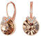 Clearine Cubic Zirkonia Leverback Ohrringe Braun Rosegold Ton Kronleuchter Dangle Valentinstag Geburtstag Weihnachten Muttertag Schmuck Geschenk für Mama Frauen Ehefrau Freundin