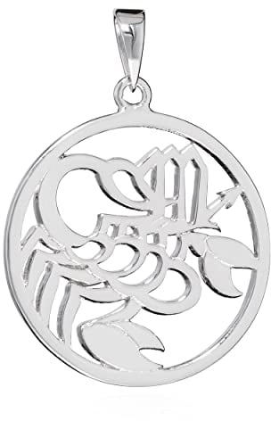 NKlaus 21mm Kettenanhänger Sternzeichen Skorpion 925 Silber Anhänger Zodiac Horoshop 14193