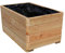 Gartenwelt Riegelsberger Massiver Pflanzkasten Mammut 80x50x39 cm aus Lärchenholz Natur Blumenkasten Blumentopf Pflanzkübel Kräutertopf Balkonkasten fertig montiert