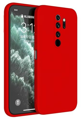 Topme Handyhülle Hülle Fur Redmi Note 8 Pro (6.53 Inches) Case Schutzhülle, Hautschutz Aus TPU Silikonhülle - Chinarot