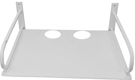 Zudoo Projektor-Wandregal, Schwebendes Projektorregal, Rostbeständig, Langlebig, Vielseitig Einsetzbar, Starke Tragfähigkeit, Metall für TV-Boxen (Weiss)