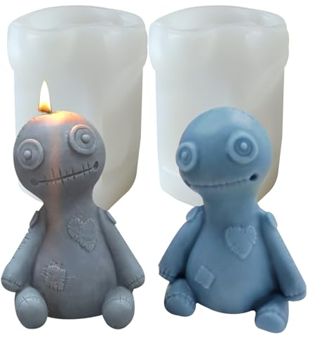 Moldes de silicona con forma de calavera,forma de vela de cera 3D, hecha a mano, hecha a mano, molde de resina epoxi con forma de calavera, para fiestas de Halloween