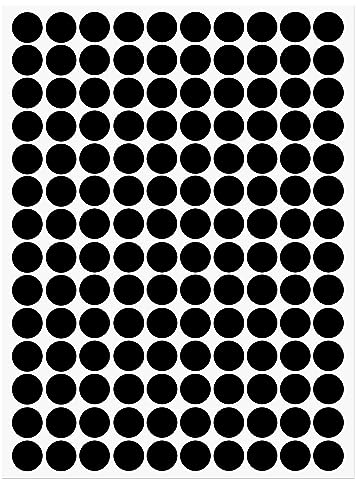 sourcing map 1 Blatt/140Stk Schraube Loch Cover Aufkleber 12mm Durchm. PVC Selbstklebende Abdeckungen Abdeckkappen Staubdicht für Holz Möbel Schrank Regal Garderobe Schwarz