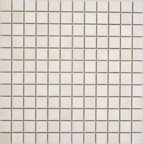 Carrelage mosaïque en céramique Jasba érable mat aspect bois mur cuisine salle de bain paroi douche / 10 tapis de mosaïque