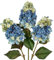 Briful 3er Set Künstliche Hortensien Kunstblumen Wie Echt Hesbstblumen Rispenhortensie, 73CM Blaue Dekoblumen Kunstzweige für Blumengesteck Home Resto Herbstdekoration