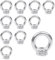 Tuerca anular M6, 12 unidades de acero inoxidable 304, tuercas anulares, rosca M6, hardware, ojales para accesorios de elevación, tuerca anular