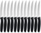targzier Steakmesser Set,12-teilig, Profi Steakmesser aus Edelstahl, Scharfes Steakmesser mit Wellenschliff, Steakmesserset, Küchen-Steakbesteck, Spülmaschinenfest