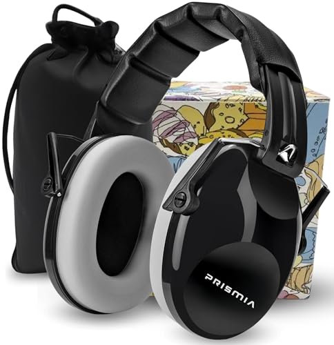 Prismia Cascos Insonorizacion para Estudiar + Bolsa - Auriculares Aislantes Ruido - Cascos Orejeras Antiruido - Protector Auditivo - Cacos Obra Cancelación Ruido Adultos - Autismo - Oposiciones