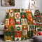 Weihnachts Kuscheldecke, Sofa Decke Weihnachten, Weiche Warme Winter Fleecedecke Weihnachten für Erwachsene (F, 130x150cm)